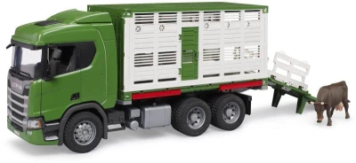 Bruder 03548 Auto Scania Super 560R Přepravník skotu model 1:16 plast