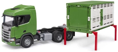 Bruder 03548 Auto Scania Super 560R Přepravník skotu model 1:16 plast