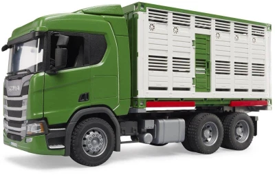 Bruder 03548 Auto Scania Super 560R Přepravník skotu model 1:16 plast