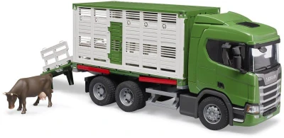 Bruder 03548 Auto Scania Super 560R Přepravník skotu model 1:16 plast