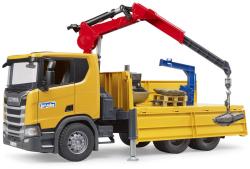 Bruder 03551 Auto nákladní Scania Super 560R s ramenem model 1:16 plast