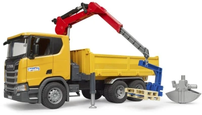 Bruder 03551 Auto nákladní Scania Super 560R s ramenem model 1:16 plast