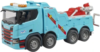 Bruder 03553 Auto Scania Super 560R odtahovka na baterie Světlo Zvuk