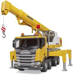 Bruder 03571 Scania 560R jeřáb Liebherr na baterie Světlo Zvuk model 1:16 plast