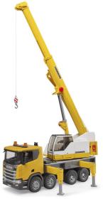 Bruder 03571 Scania 560R jeřáb Liebherr na baterie Světlo Zvuk model 1:16 plast