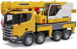 Bruder 03571 Scania 560R jeřáb Liebherr na baterie Světlo Zvuk model 1:16 plast