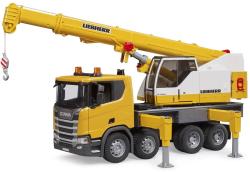 Bruder 03571 Scania 560R jeřáb Liebherr na baterie Světlo Zvuk model 1:16 plast