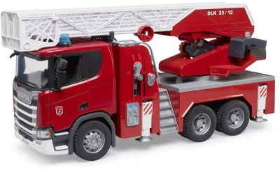 Bruder 03591 Auto Scania Super 560R Hasiči funkční model na baterie Světlo Zvuk Bruder 03591 Auto Scania Super 560R Hasiči funkční model na baterie Světlo Zvuk