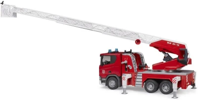 Bruder 03591 Auto Scania Super 560R Hasiči funkční model na baterie Světlo Zvuk