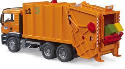 Bruder 03760 Auto popelářské MAN TGS popeláři set se 2 popelnicemi