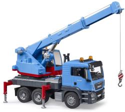 Bruder 03771 MAN TGS Autojeřáb modrý model 1:16 na baterie Světlo Zvuk