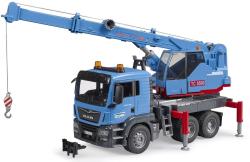 Bruder 03771 MAN TGS Autojeřáb modrý model 1:16 na baterie Světlo Zvuk
