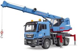 Bruder 03771 MAN TGS Autojeřáb modrý model 1:16 na baterie Světlo Zvuk