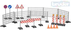 Bruder 62007 Set dopravní značky a silniční zábrany 20ks plast