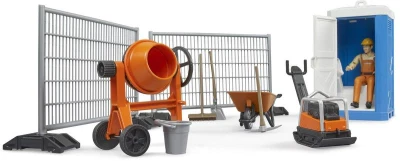Bruder 62008 Stavebný set miešačka s figúrkou a pracovným náradím plast