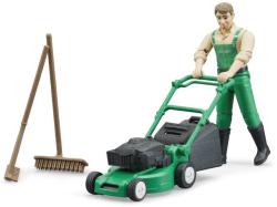Bruder 62103 Herní set figurka zahradník + sekačka na trávu se 2 nástroji