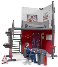 Bruder 62702 Hasičská stanice herní set s figurkou hasiče plast Bruder 62702 Hasičská stanice herní set s figurkou hasiče plast