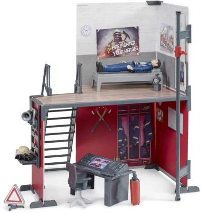 Bruder 62702 Hasičská stanica herný set s figúrkou hasiča plast