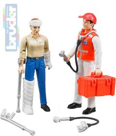 Bruder 62710 Set zdravotnický záchranář 2 figurky s doplňky 1:16 plast Bruder 62710 Set zdravotnický záchranář 2 figurky s doplňky 1:16 plast