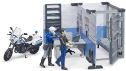 Bruder 62732 Stanice policejní herní set s motocyklem a 2 figurkami