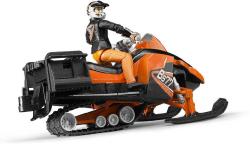 Bruder 63101 Model 1:16 sněžný skútr 21cm set s řidičem plast