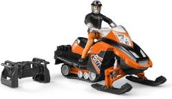 Bruder 63101 Model 1:16 sněžný skútr 21cm set s řidičem plast