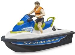 Bruder 63151 Skútr vodní Seamaxx herní set člun s figurkou do vody Bruder 63151 Skútr vodní Seamaxx herní set člun s figurkou do vody