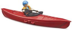 Bruder 63155 Bworld set loď kajak + figurka ženy do vody