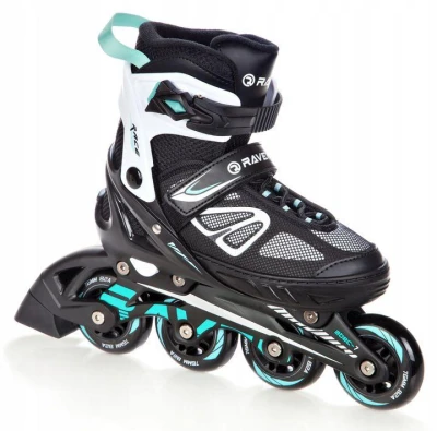 Raven Advance black/mint dětské brusle 2v1