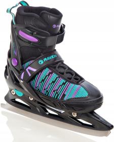 Raven Cande Black/Mint/Violet dětské brusle 2v1