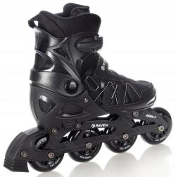 Raven Expert 80mm black dětské brusle 2v1