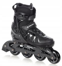 Raven Expert 80mm black dětské brusle 2v1