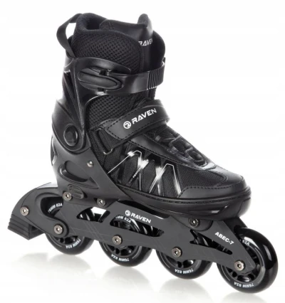 Raven Expert 80mm black dětské brusle 2v1