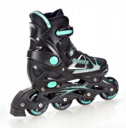 Raven Spirit black/mint dětské brusle 2v1