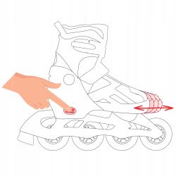 Raven Loret White 3v1 dětské inline brusle - svítící kola LED
