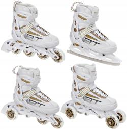 Raven Profession white/gold dětské brusle 4v1 Raven Profession white/gold dětské brusle 4v1