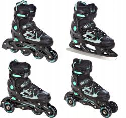 Raven Spirit black/mint dětské brusle 4v1