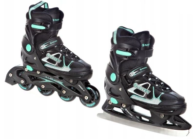 Raven Spirit black/mint dětské brusle 4v1