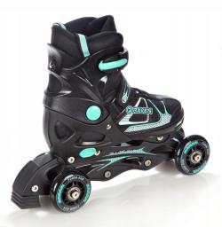 Raven Spirit black/mint dětské brusle 4v1