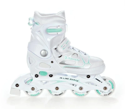 Raven Spirit white/mint dětské brusle 4v1