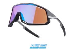 Force ATTIC šedo-černé cyklistické brýle - růžové kontrast.sklo