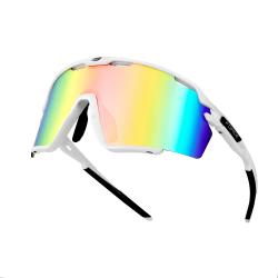 Force CYCLONE bílé cyklistické brýle, modro-fialové sklo Force CYCLONE bílé cyklistické brýle, modro-fialové sklo