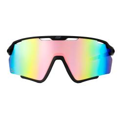 Force CYCLONE čierne cyklistické okuliare, modro-fialové sklo