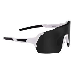 Force ELECTRA bílé cyklistické brýle, černé zrc. sklo