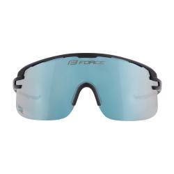 Force EPIC černé, modré zrc. sklo - cyklistické brýle