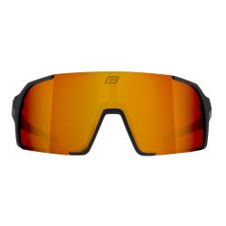 Force GLARE černé, červené zrc. sklo cyklistické brýle