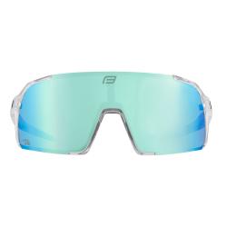 Force GLARE transparentné, modré zrkadlové sklo - cyklistické okuliare