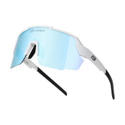 Force PULSE bílé cyklistické brýle, modré zrc. sklo Force PULSE bílé cyklistické brýle, modré zrc. sklo