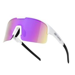Force SPIRE bílé cyklistické brýle, fialové zrc. sklo Force SPIRE bílé cyklistické brýle, fialové zrc. sklo