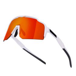 Force STRIVE bílé, červené zrc. sklo - cyklistické brýle Force STRIVE bílé, červené zrc. sklo - cyklistické brýle